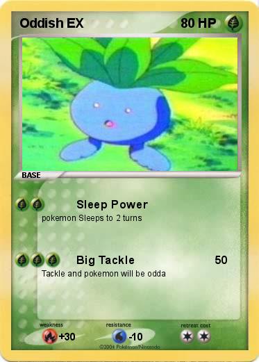 Pokemon Oddish EX