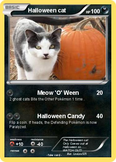 Pokemon Halloween cat
