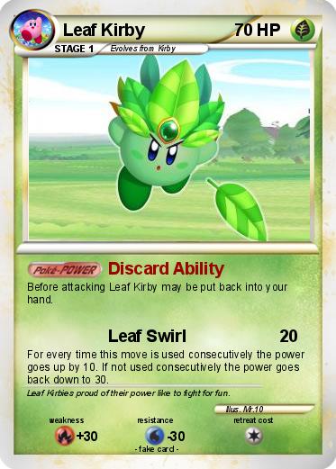 Pokemon Leaf Kirby