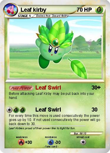 Pokemon Leaf kirby