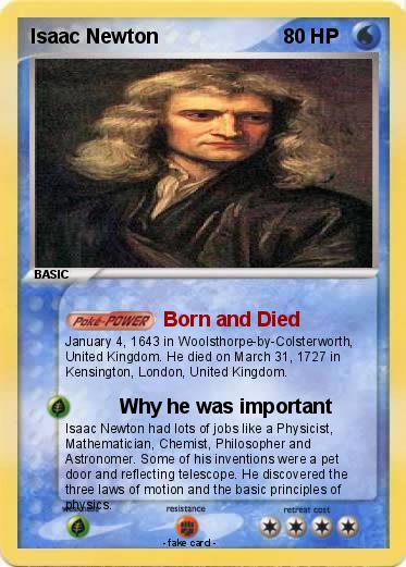 Pokemon Isaac Newton