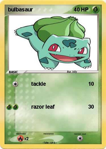 Pokemon bulbasaur