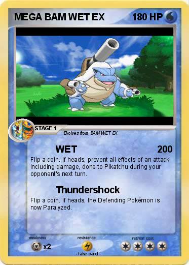 Pokemon MEGA BAM WET EX
