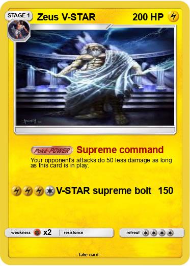 Pokemon Zeus V-STAR