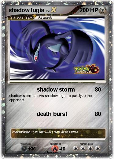 Pokemon shadow lugia