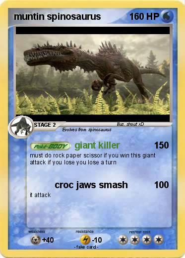 Pokemon muntin spinosaurus