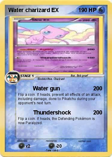 Pokemon Water charizard EX