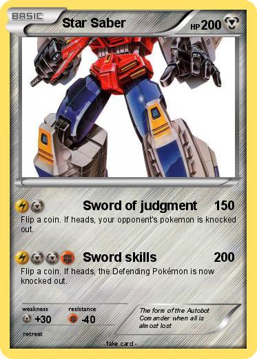 Pokemon Star Saber