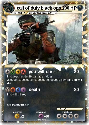 Pokemon call of duty black ops