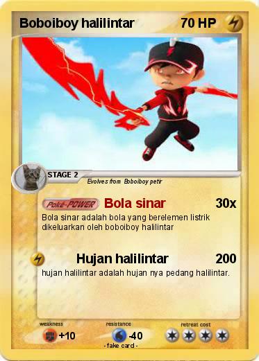 Pokemon Boboiboy halilintar