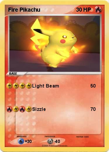 Pokemon Fire Pikachu
