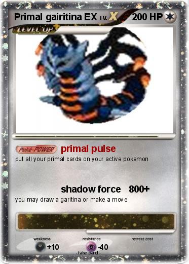 Pokemon Primal gairitina EX