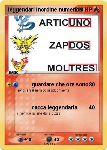 Pokemon leggendari inordine numerica