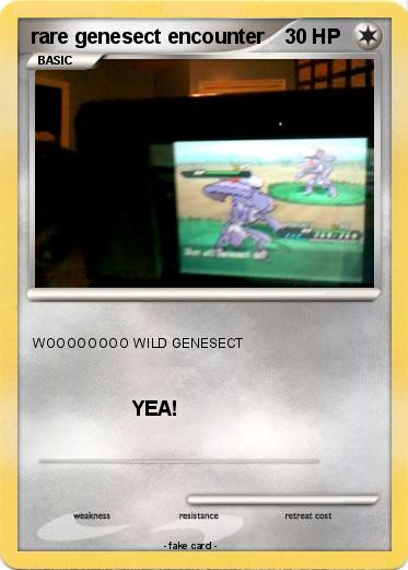 Pokemon rare genesect encounter