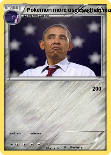 Pokemon Pokemon more useless than majicarp