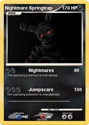 Pokemon Nightmare Springtrap