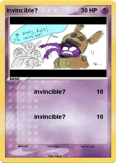 Pokemon invincible?