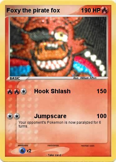 Pokemon Foxy the pirate fox