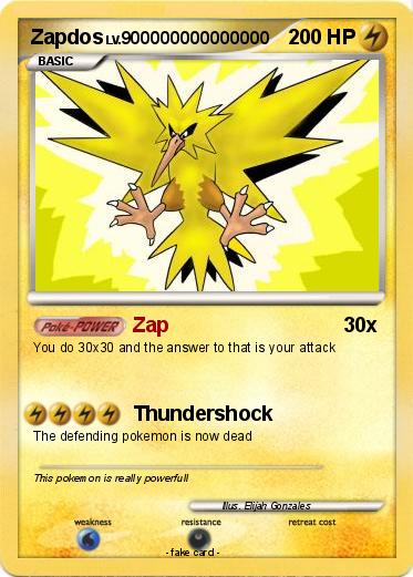 Pokemon Zapdos