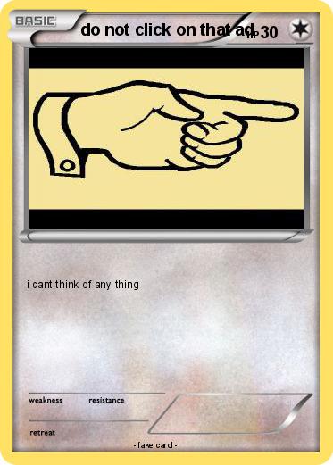 Pokemon do not click on that ad