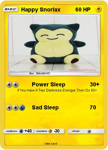Pokemon Happy Snorlax