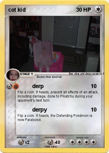 Pokemon cot kid