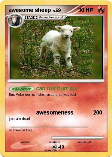 Pokemon awesome sheep