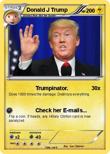 Pokemon Donald J Trump