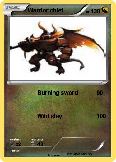 Pokemon Warrior chief