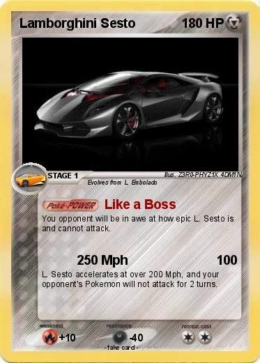 Pokemon Lamborghini Sesto