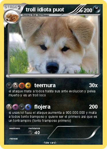 Pokemon troll idiota puot