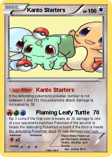 Pokemon Kanto Starters