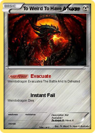 Pokemon To Weird To Have A Name