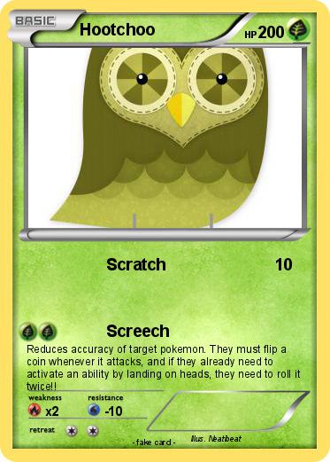Pokemon Hootchoo