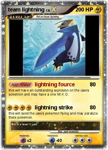 Pokemon team lightning