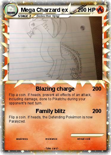 Pokemon Mega Charzard ex