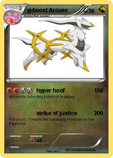 Pokemon g-boost Arcues
