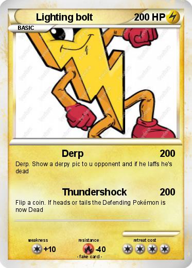 Pokemon Lighting bolt