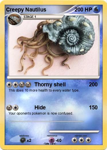 Pokemon Creepy Nautilus