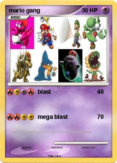 Pokemon mario gang