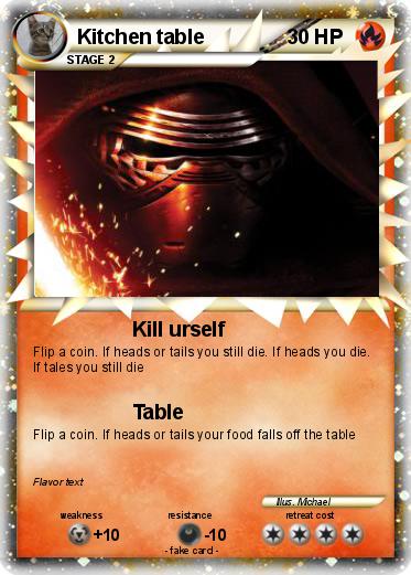 Pokemon Kitchen table