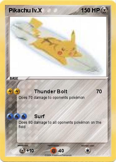 Pokemon Pikachu lv.X