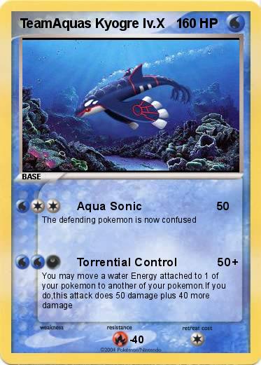 Pokemon TeamAquas Kyogre lv.X   1