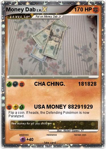 Pokemon Money Dab
