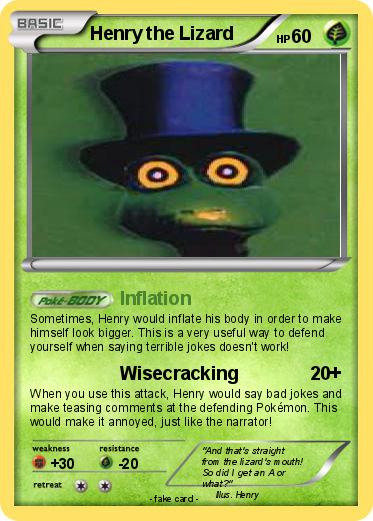 Pokemon Henry the Lizard