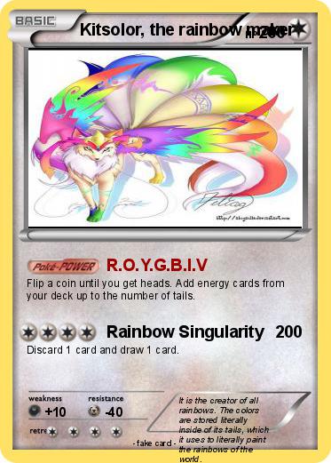 Pokemon Kitsolor, the rainbow maker