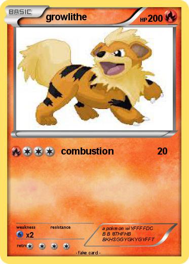 Pokemon growlithe