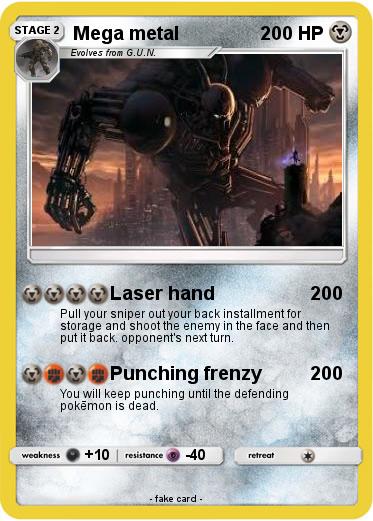 Pokemon Mega metal