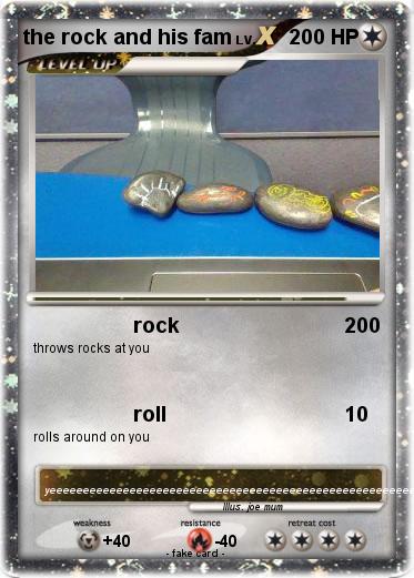 Pokemon the rock and his fam