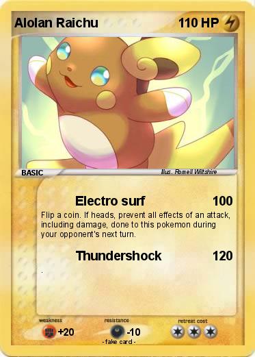 Pokemon Alolan Raichu
